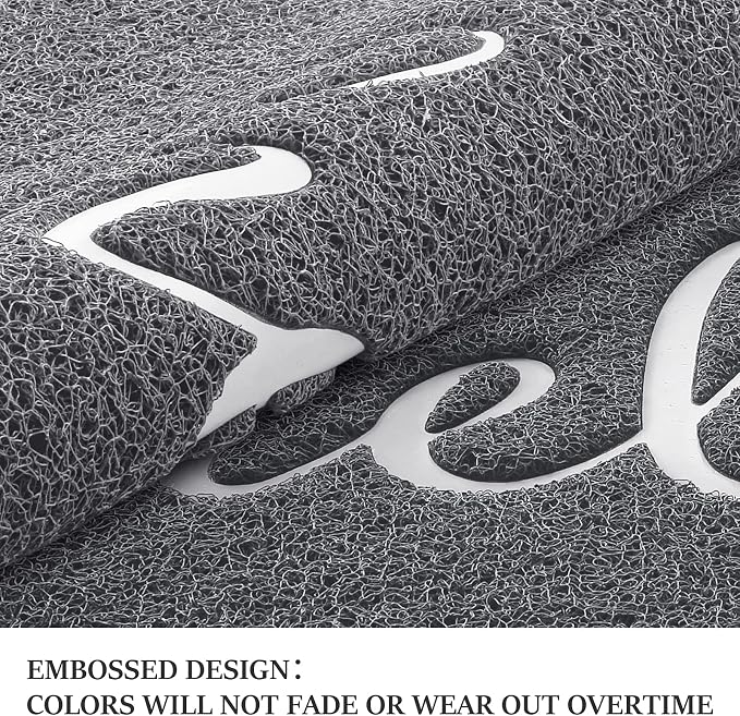 Door Mat Welcome Mat Floor Mat for Entryway, High Traffic Areas | Low Profile - Image 5