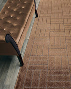 Custom Length Hallway Runner Rug, Slip Resistant, Bricks Brown, 26 Inch X 14 by ORFAHOME