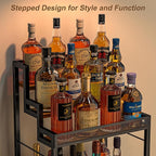 Jsskeeim Trapezoidal Liquor Cabinet Bar - Image 2