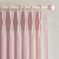 Pretty Light Pink Semi Sheer Curtains 96 Inches Long by PleatedDrapes