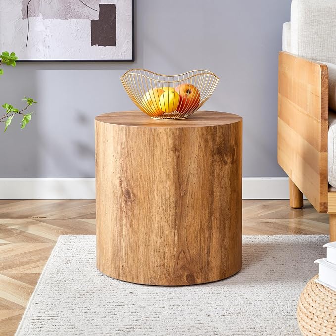15.7'' Boho Cylinder Side Table - Image 4