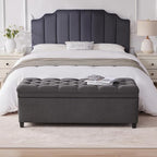 Mangodan 50" Storage Ottoman Bench, Tufted Ottoman - Image 8