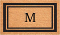 Calloway Mills 152962436M Black Border 24" x 36" Monogram Doormat by Callowaymills
