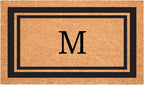 Calloway Mills 152962436M Black Border 24" x 36" Monogram Doormat by Callowaymills