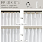 Snow White Linen Pinch Pleated Curtains 86 Inches Long 2 Panels | Textured Linen - Image 5