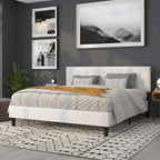 Flash Furniture Bedford Box Stitch Tufted Upholstered King Size Headboard in - Image 6