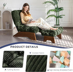 MAXYOYO Accent Chair with Ottoman Adjustable Backrest, Tufted Living Room Chair - Image 6