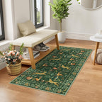 DUKINO 2x4 Rug for Entryway, Animal Washable Runner Rug for Kitchen, Low Pile - Image 3