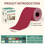 BESEZX Linen Fabric Repair Tape, 3x79 Inch Self Adhesive Repair Patches - Image 2