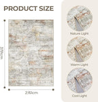 2x3 Rug Non Slip, Small Washable Entryway Rug, Runner - Image 2