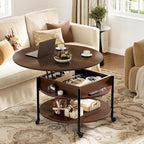 FABATO Round Lift Top Coffee Table - Image 2