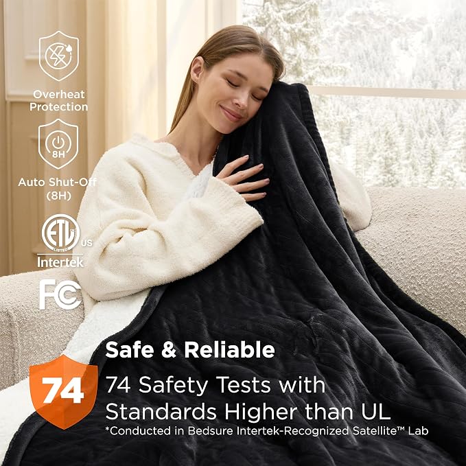 Bedsure Heated Blanket Full Size, Soft Electric Blanket - Image 6