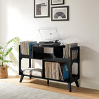 Crosley Furniture Asheville Mid-Century Modern Media Console Record Player Stand - Image 2