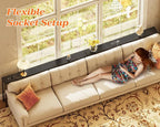SUPERJARE 118.1 Inch Sofa Table - Image 8