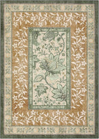 GarveeHome Terracotta Olive Sage Green Area Rugs 9x12 Living Room, Botanical - Image 10