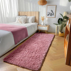 Blush Runner Rugs for Bedroom Living Room, Fluffy 2x6 Hallway Soft Area Rug | - Image 5