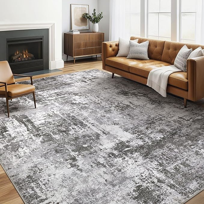 LOONGRUG Area Rug 5x7 Washable Neutral Modern Abstract Living Room Rugs | Soft by LOONGRUG