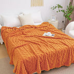 Aganear Fleece Throw Blanket for Bed Couch, Fall Boho Blanket, Warm Gift for by Aganear