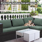 8Pcs Outdoor Cushion Covers, Elastic Patio Cushion Covers | Washable, - Image 3