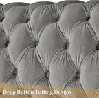 DAMAIFROM Mid Century Modern Chesterfield Sofa Couch, 2 Seat Tufted Sofas - Image 5