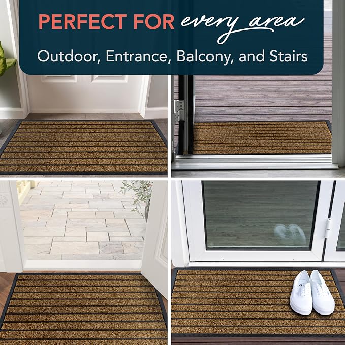 ubdyo Extra Durable Door Mat Outside Entrance | Dirt Trapping, Non-Slip Backing - Image 9