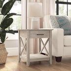 Bush Home End Table with Drawer, Nightstand with Storage, Living Room and - Image 2