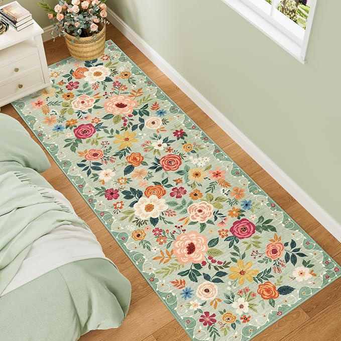 DUKINO 2.6x8 Runner Rug, Washable Runner Rug - Image 3