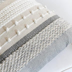 Gray Boho Throw Pillow Cover 20x20 Grey Decorative Accent Pillow - Image 5