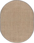 SAFAVIEH Area Rug 6x8 Oval- Natural Fiber Collection by Unknown