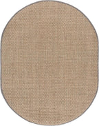 SAFAVIEH Area Rug 6x8 Oval- Natural Fiber Collection by Unknown