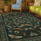 Dark Green Area Rugs 5x7 for Living Room - Image 8