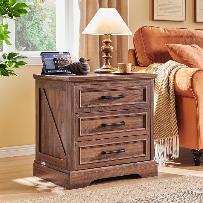 ACCOHOHO Farmhouse Nightstand - Image 3