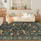 DUKINO 5x7 Area Rugs, Washable Animal Rug - Image 3