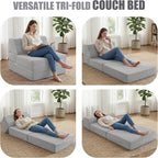 Kasunpul Folding Sofa Bed with Pillow, Memory Foam Fold Out Chair Bed, - Image 3
