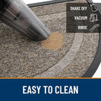 OLANLY Half Circle Front Door Mat Outside 29.5x17 All-Season Rubber Doormat | - Image 6