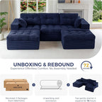 MAXYOYO 104" U Shaped Modular Sectional Sofa - Image 9