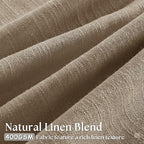94 Inch Light Filtering Pinch Pleated Linen Curtains - Image 2