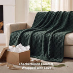 Bedsure GentleSoft Dark Green Spring Throw Blanket - Image 5