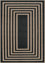 Lahome Modern Geometric Easy Jute Outdoor Rug, 5x7 Patio Living Room Rug | - Image 9