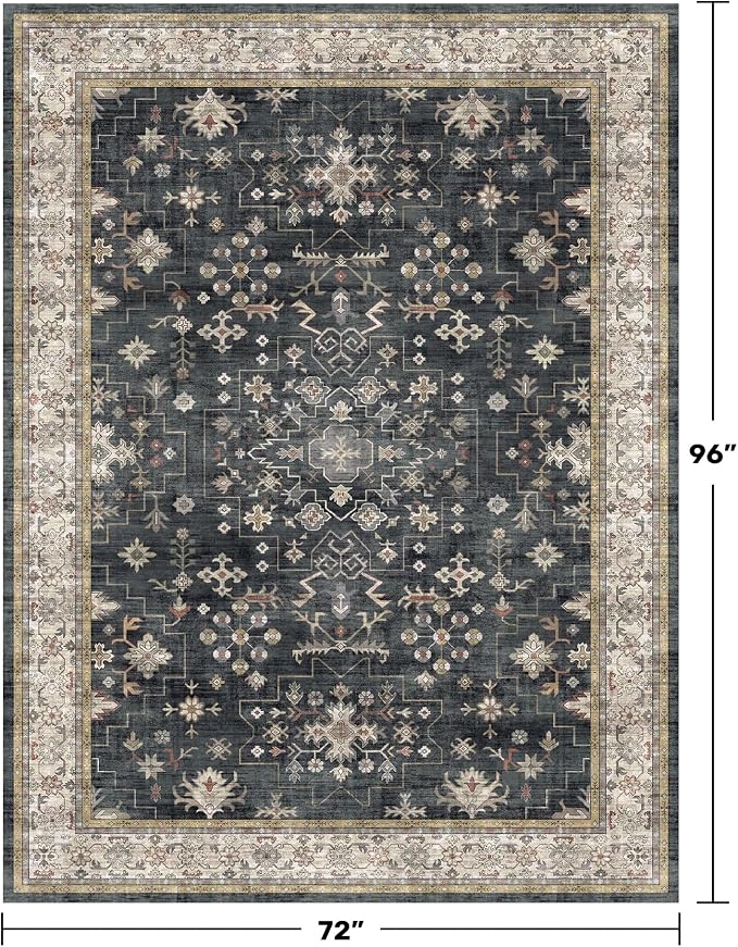 Boho Dining Room Rugs for Under Table - Image 2