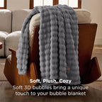 Bedsure Grey Twin XL Blankets for Bed - Image 3