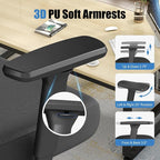 Ergonomic Office Chair with Adjustable Lumbar Support, 3D Arms and Headrest - Image 5