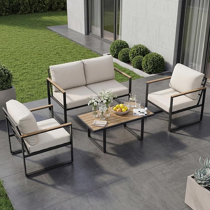 GarveeLife 4 Piece Outdoor Patio Furniture Set - Image 7