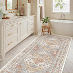 4x8 Rugs for Bedroom Vintage Wide Runner Rug for Hallway, Low Pile Soft - Image 8