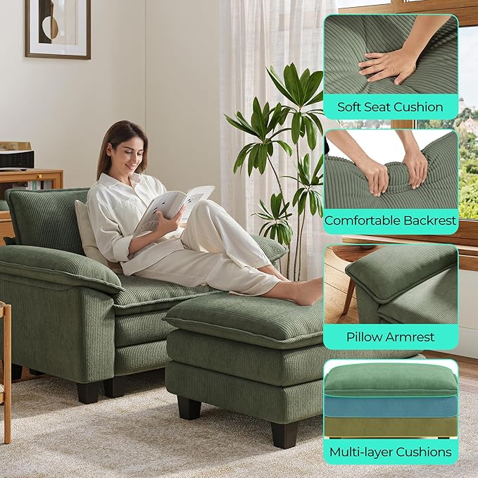 LINSY HOME Cloud Sofa Accent Chair - Image 4