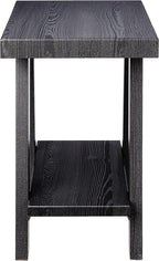 Roundhill Furniture Athens Contemporary Wood Shelf Side Table - Image 5