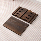 Japanese Altar Table, Vintage Black Minimalist Low Coffee Table, Foldable - Image 8