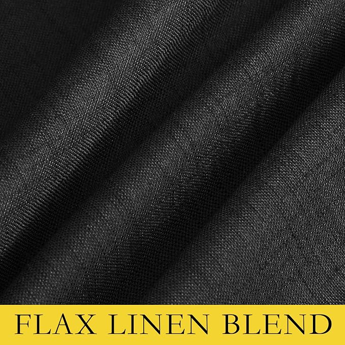 NICETOWN Black out Linen Curtains - Image 9