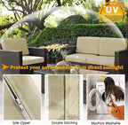 Sqodok Outdoor Cushion Covers 19x19 inch, Wicker Chair - Image 5