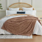 EXQ Home Gentle Soft Fleece Throw Blanket – Cozy Lightweight 3D Imitation - Image 3